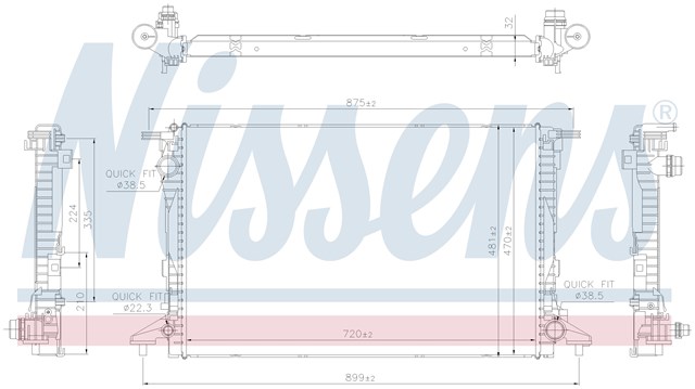 NISSENS 606578 Радиатор в наличии Украина