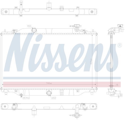 NISSENS 606698 Радиатор охлаждения двигателя в наличии Ужгород