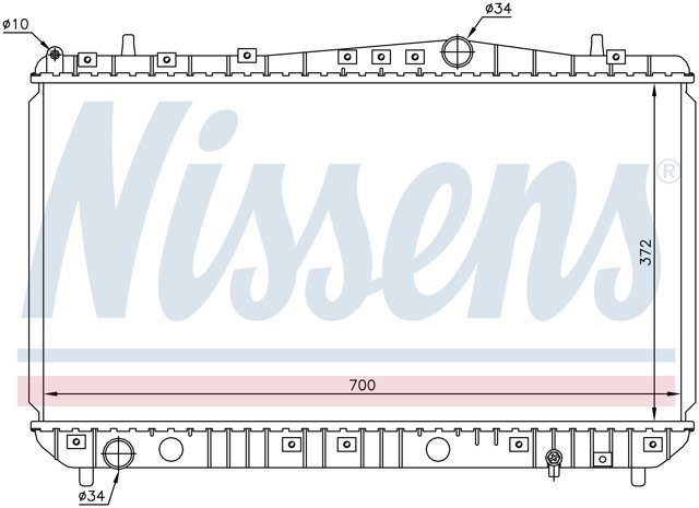 61633 NISSENS Радиатор купить в Днепр