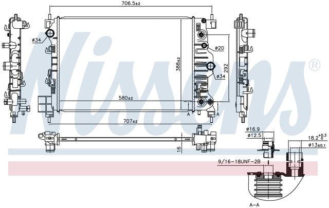 NISSENS 61715 Радиатор в наличии Черновцы