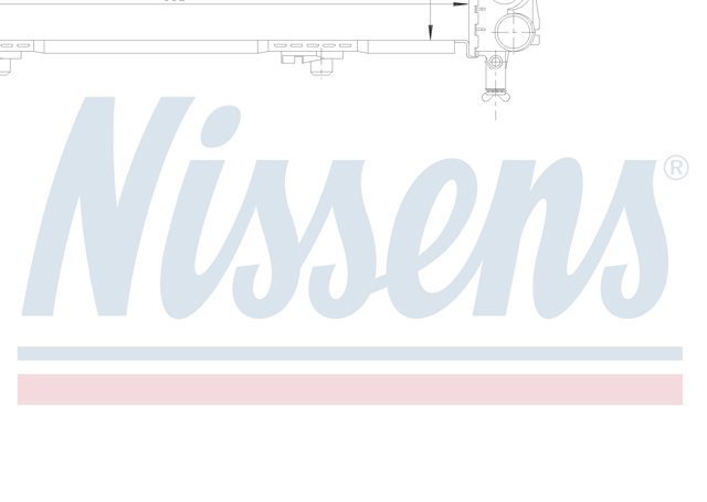 NISSENS 62549A Радиатор охлаждения двигателя в наличии Ирпень