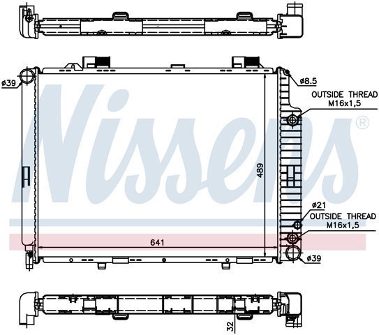 62691A NISSENS Радиатор купить в Винница