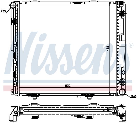 NISSENS 62698A Радиатор в наличии Полтава