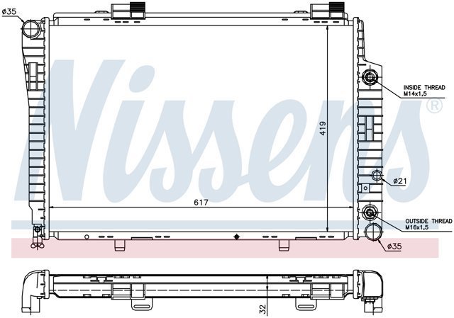 62756A NISSENS Радиатор купить в Хмельницкий