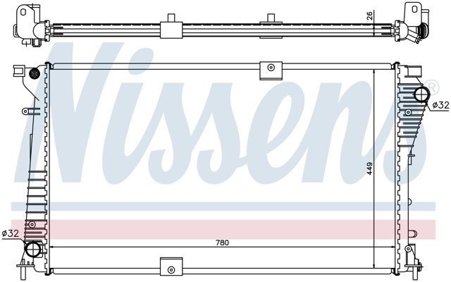 630709 NISSENS Радиатор купить в Чернигов