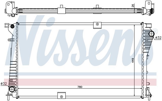 630709 NISSENS Радиатор купить в Львов
