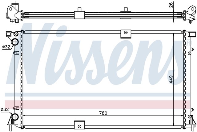 NISSENS 63818A Радиатор в наличии Днепр