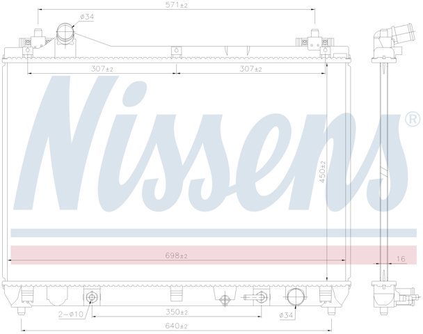NISSENS 64253 Радиатор в наличии Ровно