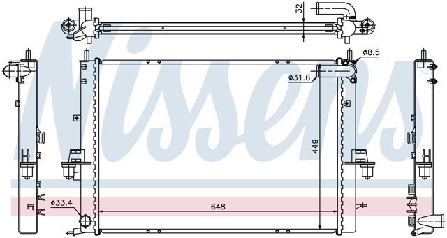 NISSENS 64308A Радиатор в наличии Ужгород