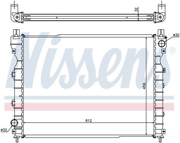 64310A NISSENS Радиатор охлаждения двигателя купить в Черновцы