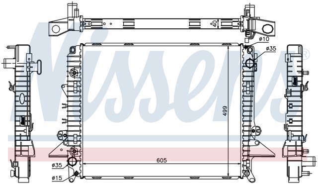 NISSENS 64321A Радиатор в наличии Тернополь