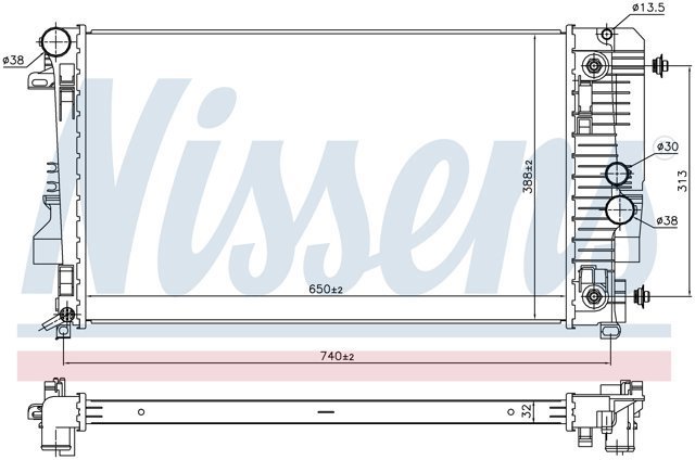 NISSENS 67174 Радиатор в наличии Чернигов