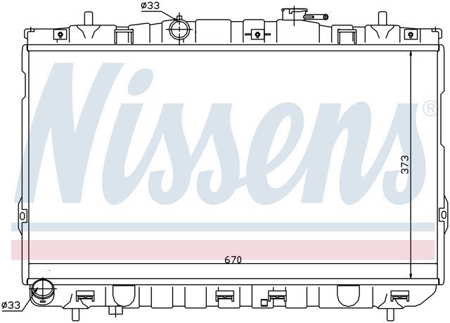 NISSENS 67467 Радиатор охлаждения двигателя в наличии Сумы