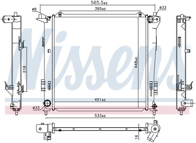 NISSENS 675016 Радиатор в наличии Чернигов