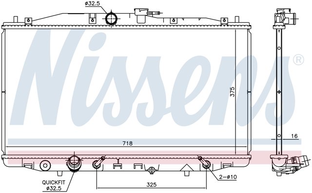 NISSENS 68152 Радиатор в наличии Тернополь