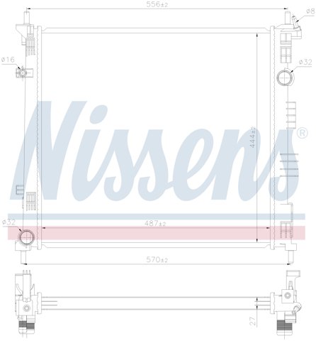 NISSENS 68774 Радиатор в наличии Хмельницкий