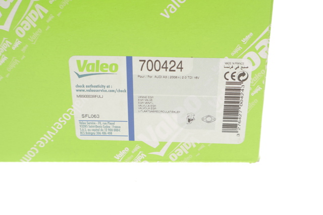 700424 VALEO Клапан ЕГР купить в Полтава