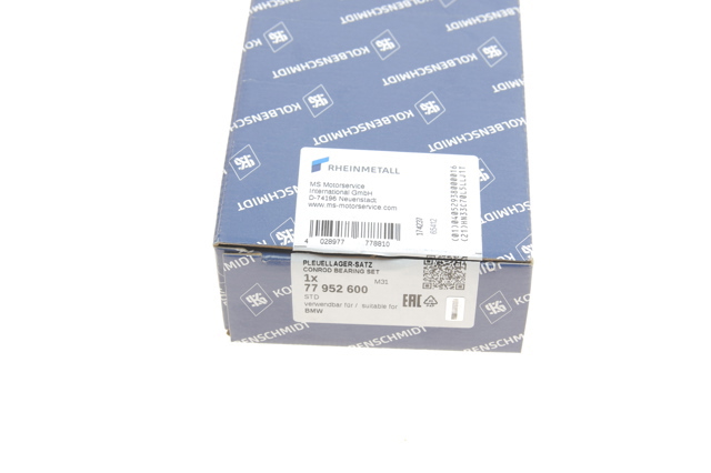 KOLBENSCHMIDT 77952600 Вкладыши коленвала шатунные, комплект, стандарт (STD) в наличии Житомир
