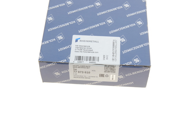 77973610 Вкладыши коленвала коренные, комплект, 1-й ремонт (+0,25) купить Ровно
