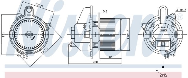 NISSENS 87502 Вентилятор печки в наличии Львов