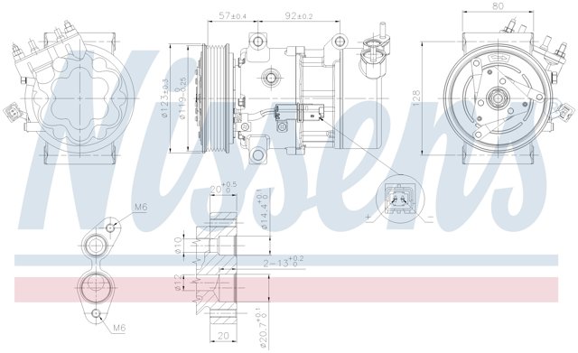 NISSENS 89053 Компрессор кондиционера в наличии Украина