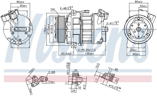 NISSENS 890656 Компрессор кондиционера в наличии Тернополь
