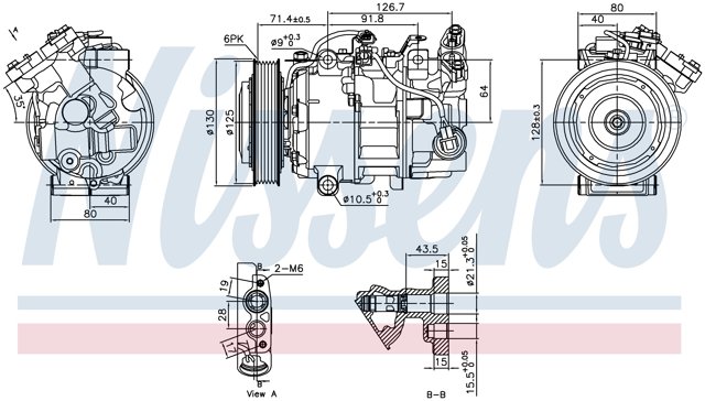 NISSENS 890763 Компрессор кондиционера в наличии Черновцы