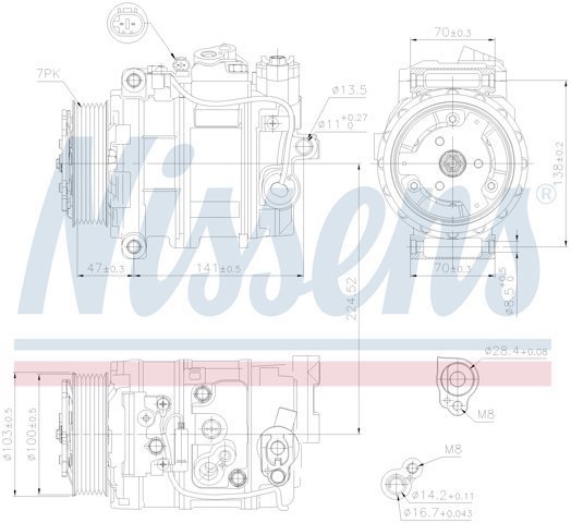 NISSENS 89090 Компрессор кондиционера в наличии Черновцы