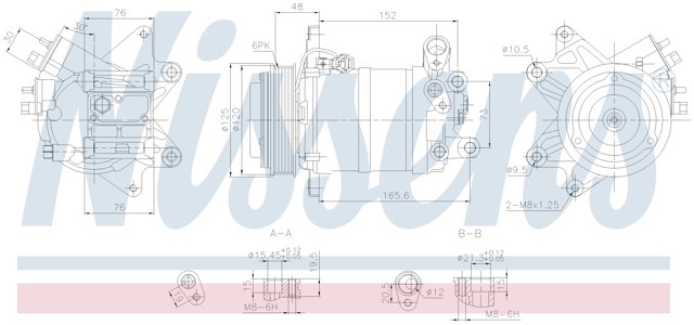NISSENS 890913 Компрессор кондиционера в наличии Ужгород