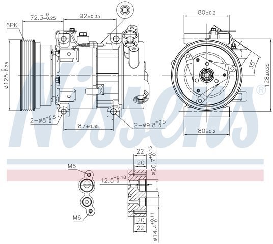 NISSENS 89148 Компрессор кондиционера в наличии Черновцы