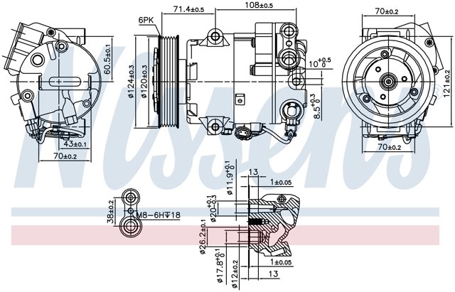 89425 NISSENS Компрессор кондиционера купить в Каменское