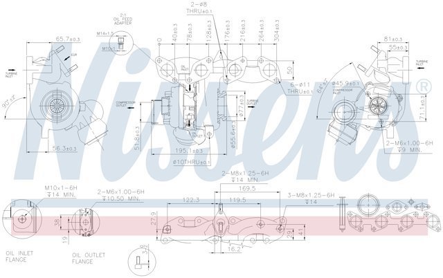 NISSENS 93135 Турбина в наличии Черновцы