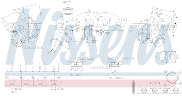 NISSENS 93196 Турбина в наличии Винница