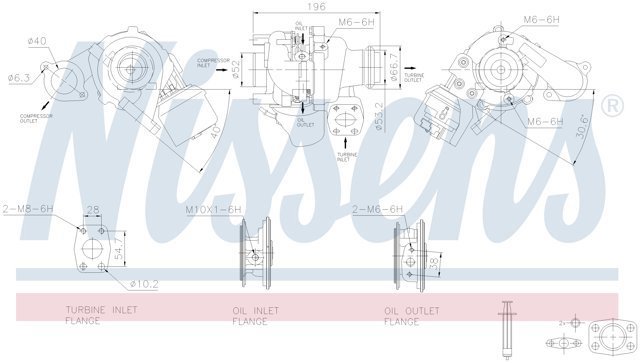 93258 NISSENS Турбина купить в Николаев