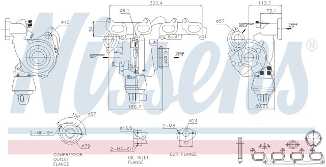 93285 NISSENS Турбина купить в Кривой Рог
