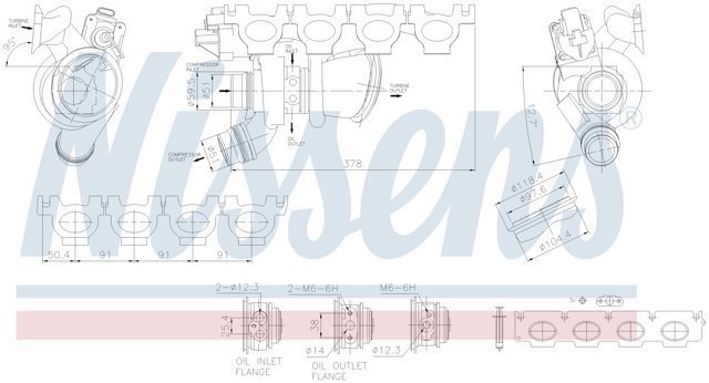 NISSENS 93344 Турбина в наличии Черкассы