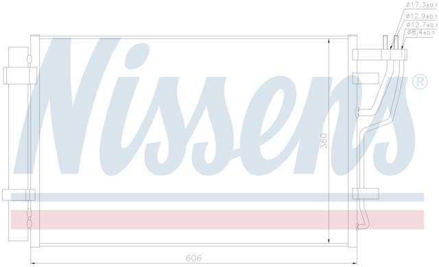 NISSENS 940006 Радиатор кондиционера в наличии Винница