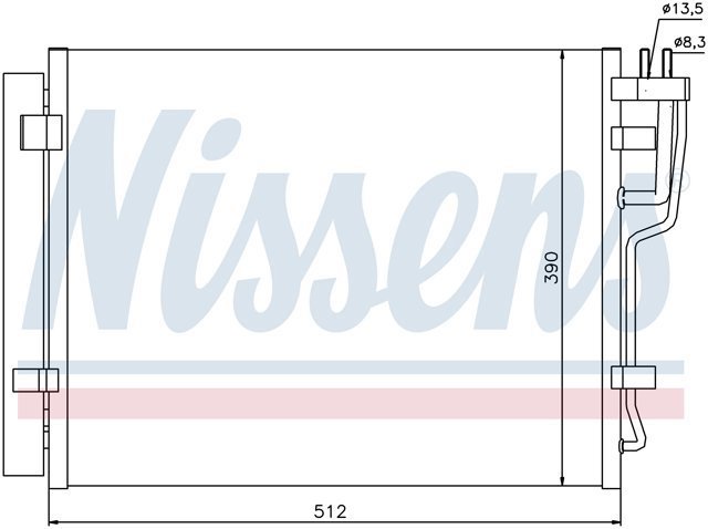 NISSENS 940007 Радиатор кондиционера в наличии Чернигов