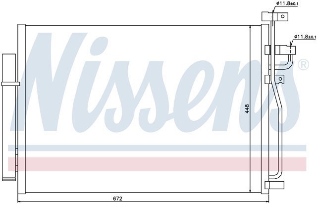 NISSENS 940010 Радиатор кондиционера в наличии Ужгород