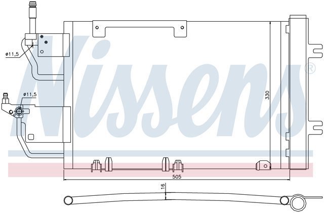 940052 NISSENS Радиатор кондиционера купить в Черкассы