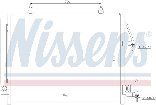 NISSENS 940166 Радиатор кондиционера в наличии Сумы