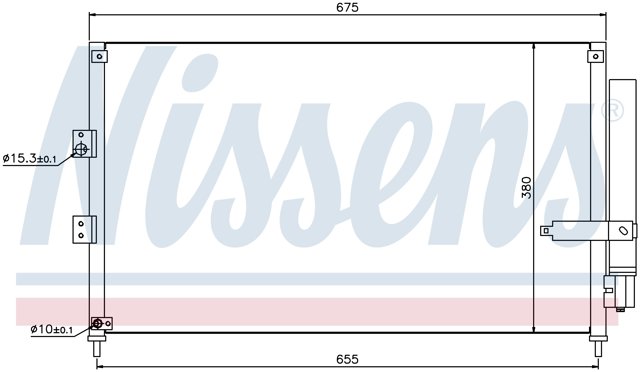 NISSENS 940197 Радиатор кондиционера в наличии Ирпень