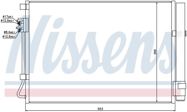 NISSENS 940243 Радиатор кондиционера в наличии Кривой Рог