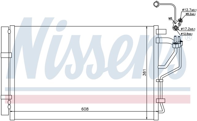 NISSENS 940268 Радиатор кондиционера в наличии Тернополь