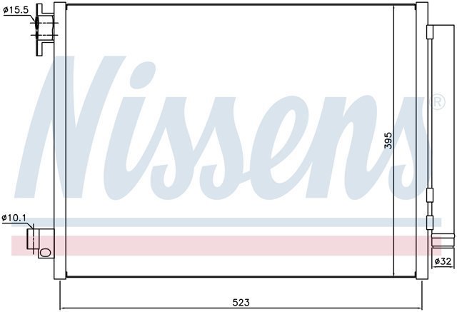 NISSENS 940321 Радиатор кондиционера в наличии Ровно