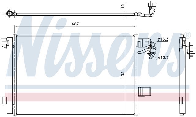 NISSENS 940345 Радиатор кондиционера в наличии Черкассы