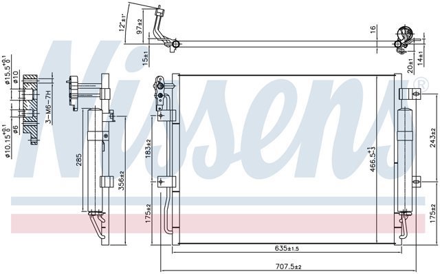 NISSENS 940406 Радиатор кондиционера в наличии Хмельницкий