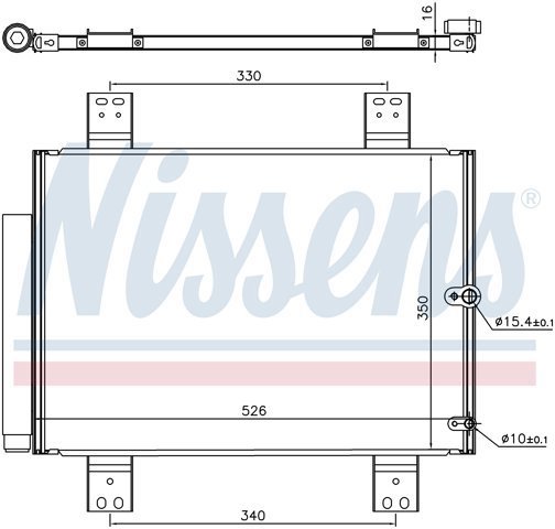 NISSENS 940560 Радиатор кондиционера в наличии Винница