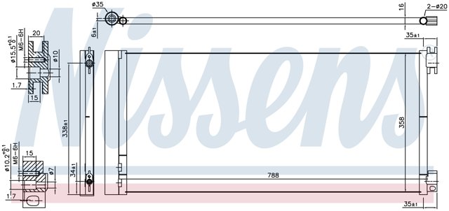 NISSENS 940596 Радиатор кондиционера в наличии Хмельницкий