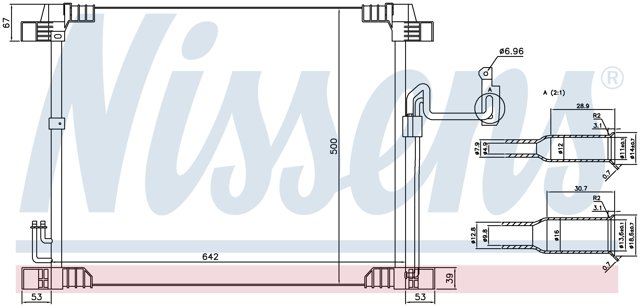 NISSENS 940616 Радиатор кондиционера в наличии Киев